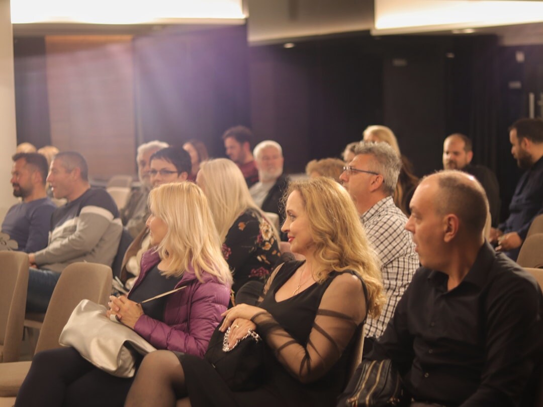 Business networking event with professionals