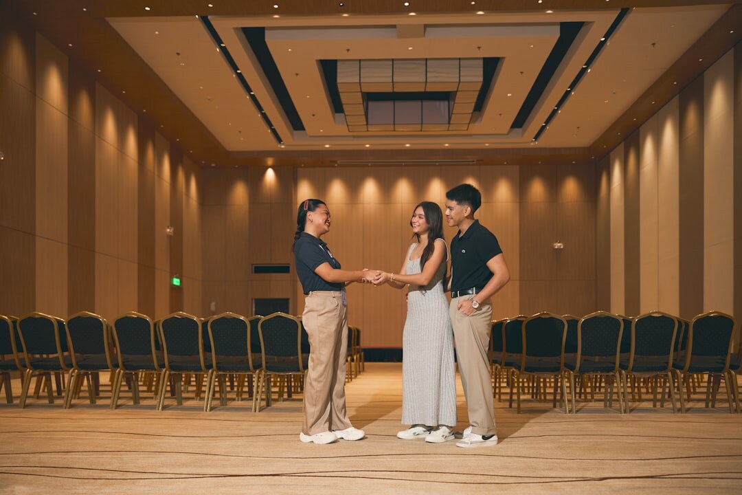 Modern conference venue interior